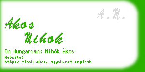 akos mihok business card
